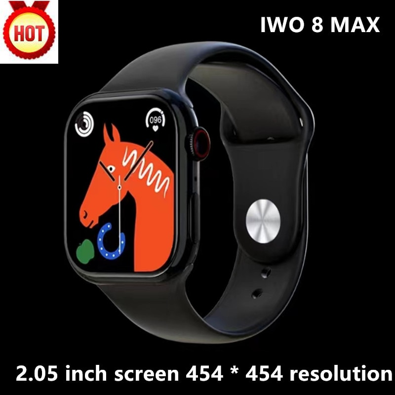 IWO 8 Max Ʈġ 2.05 ġ ȭ, NFC  ȭ, ɹڼ,  ͸,  , IP68 
